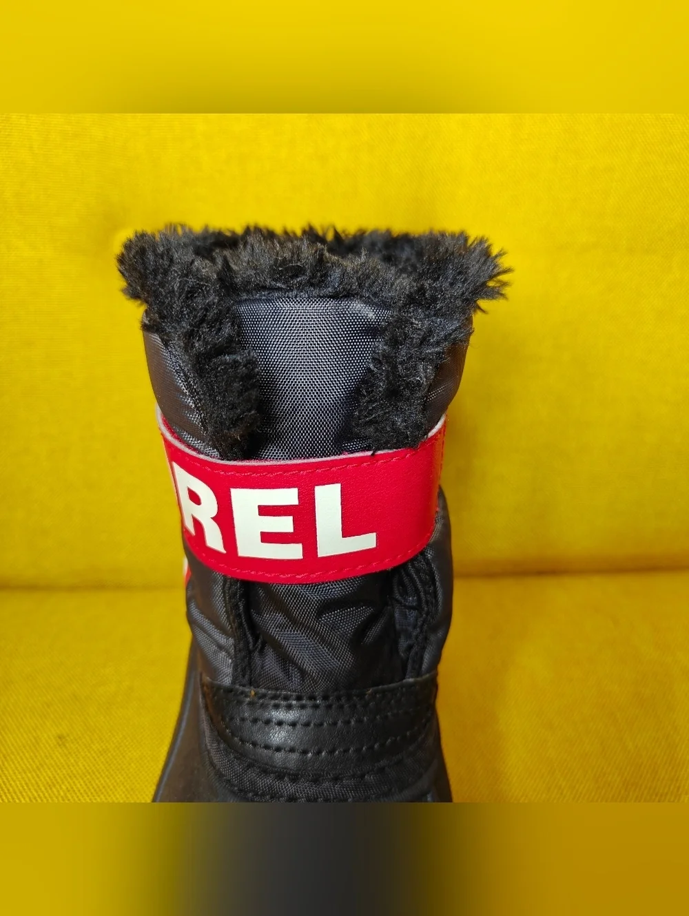 Sorel Toddler Black Red Waterproof Rubber Isolated Pink Black Waterproof Winter
